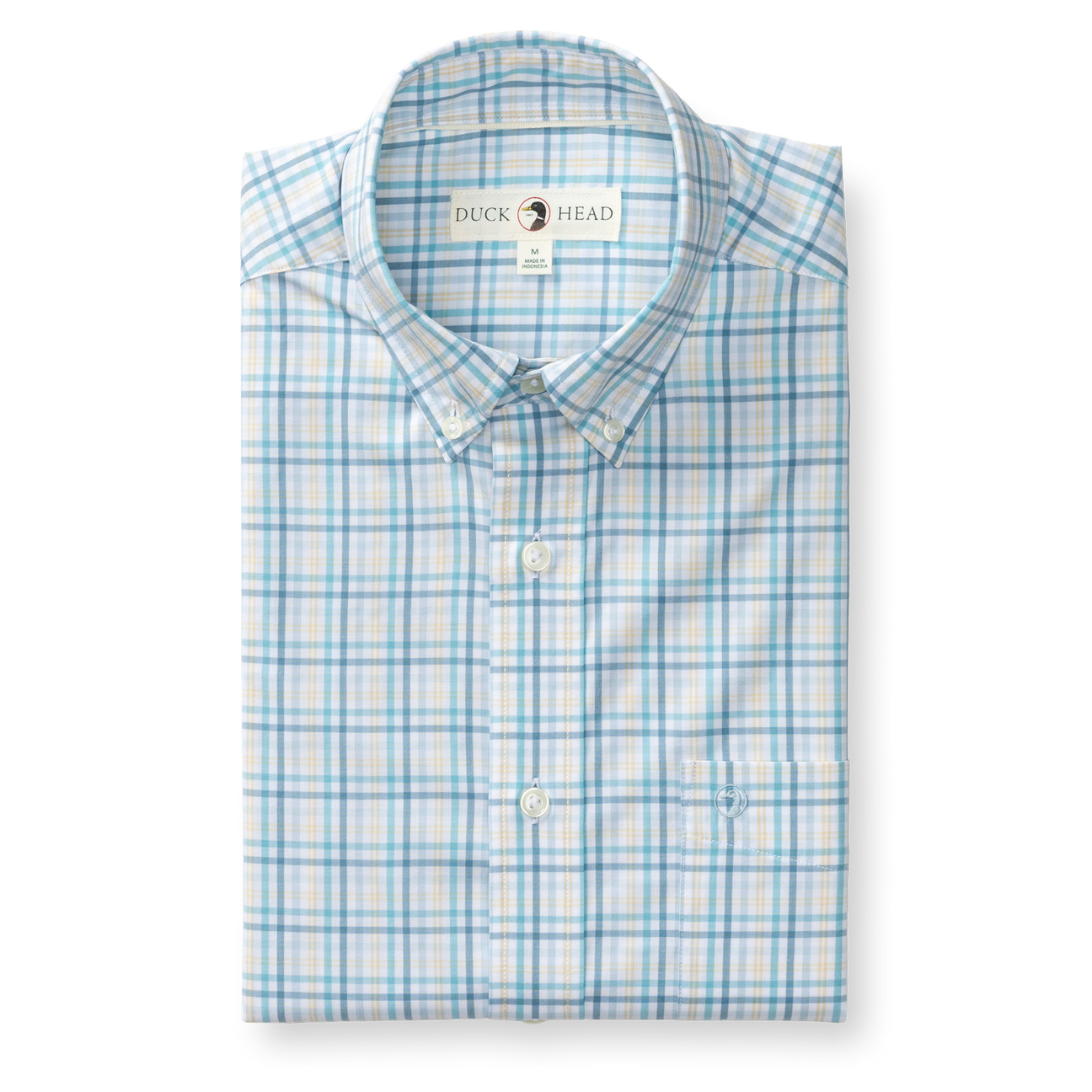 Performance Poplin Sport Shirt - Brody Plaid - Yellow