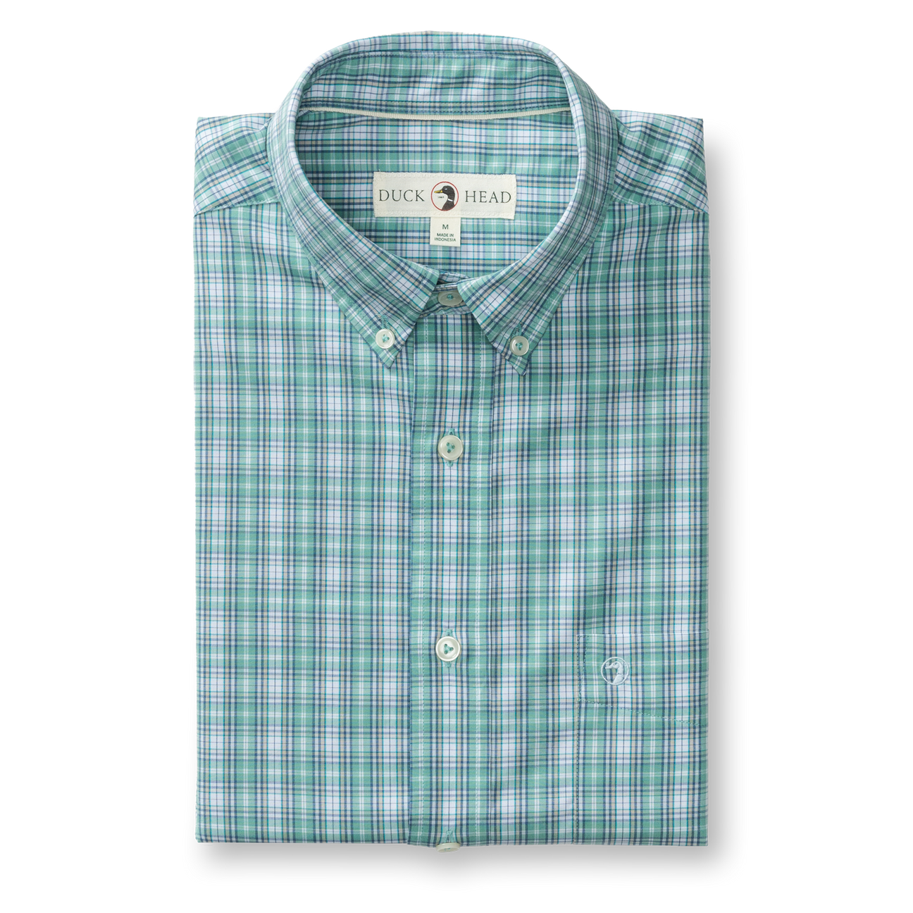 Performance Poplin Sport Shirt - Forrest Plaid - Aspen Green