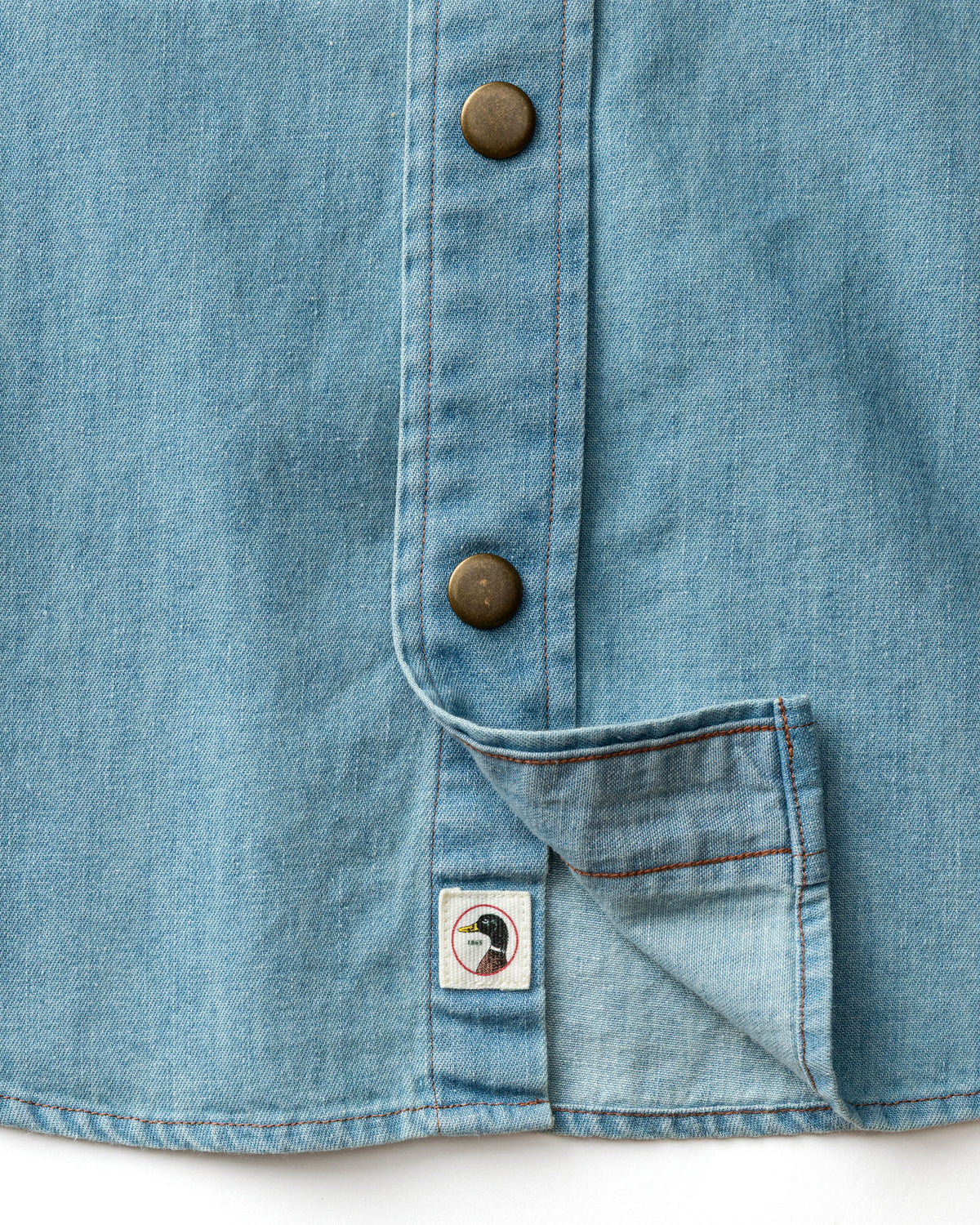 Denim Snap Shirt - Ware Solid - Light Wash