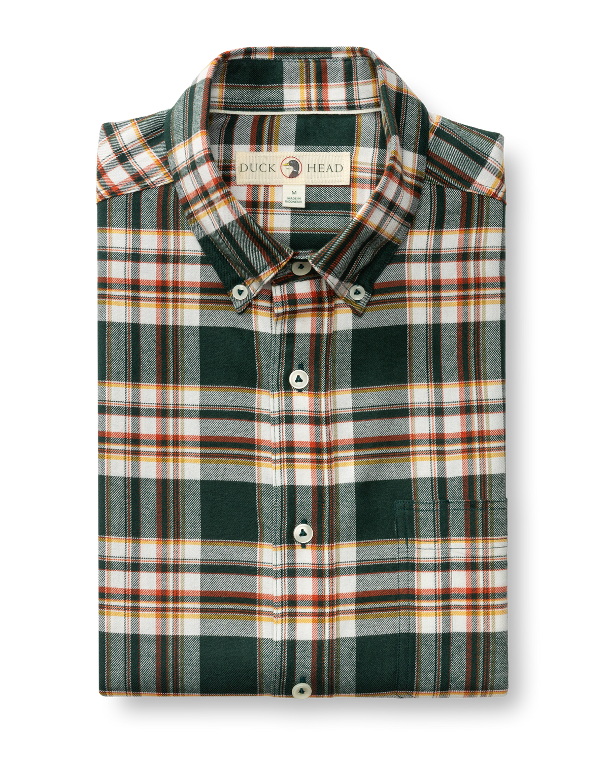Cotton Flannel Sport Shirt - Pinewell Plaid - Pine Grove