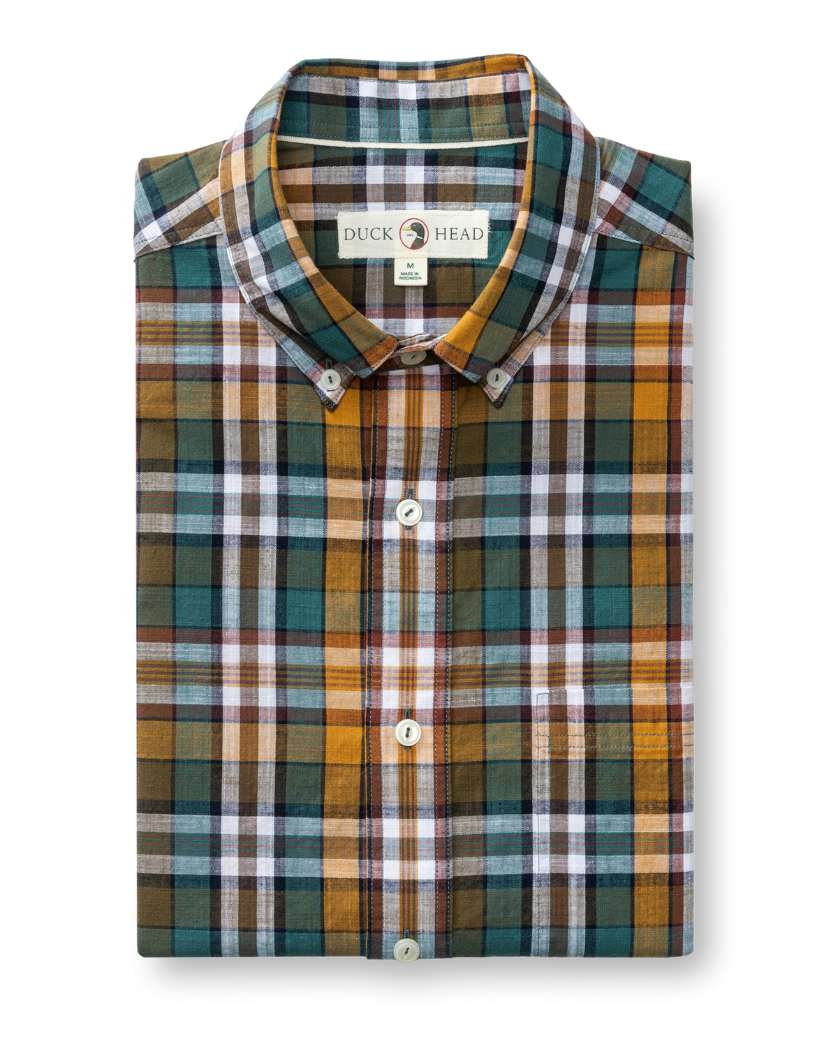 Cotton Slub Sport Shirt - Toni Plaid - Amberwood