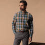 Cotton Slub Sport Shirt - Toni Plaid - Amberwood