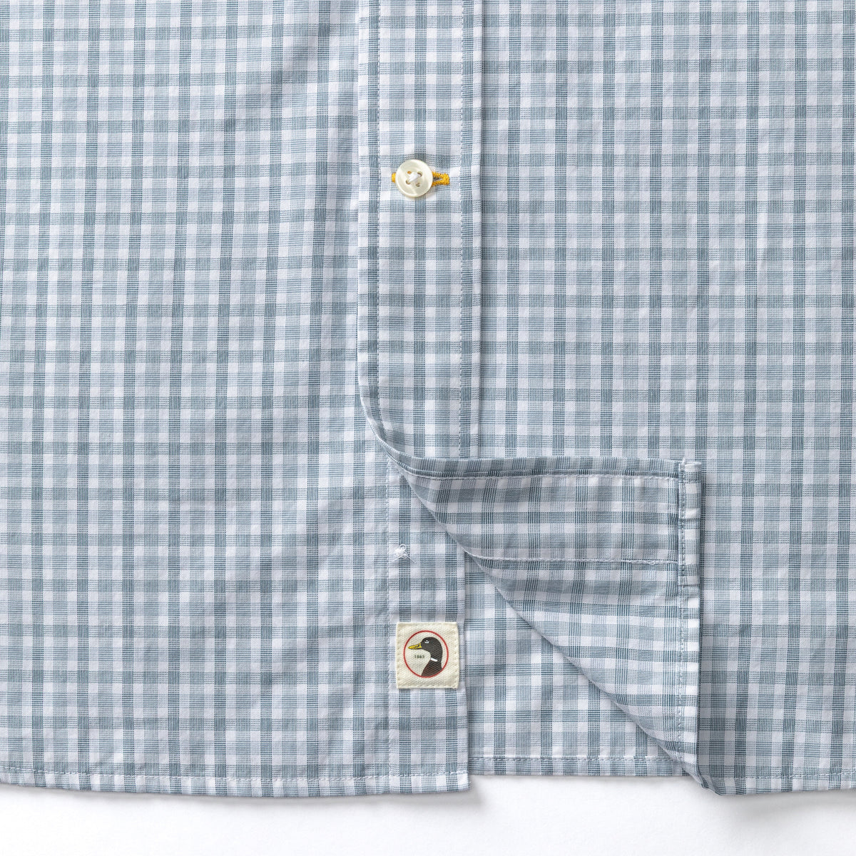 Cotton Cashmere Poplin Sport Shirt - Bray Plaid - Wildblown Sky