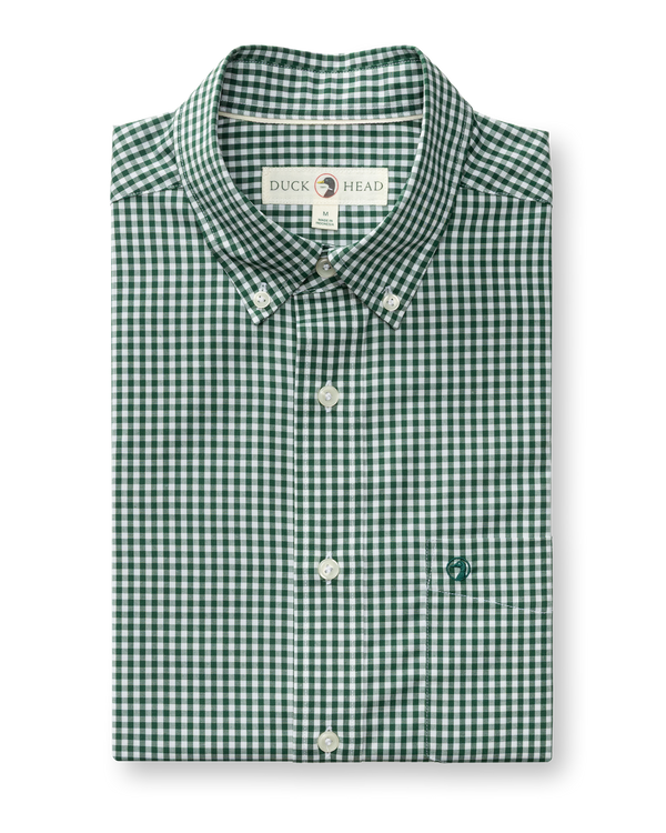 Performance Poplin Sport Shirt - Pritchard Plaid - Hunter Green