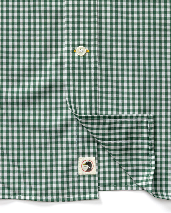Performance Poplin Sport Shirt - Pritchard Plaid - Hunter Green