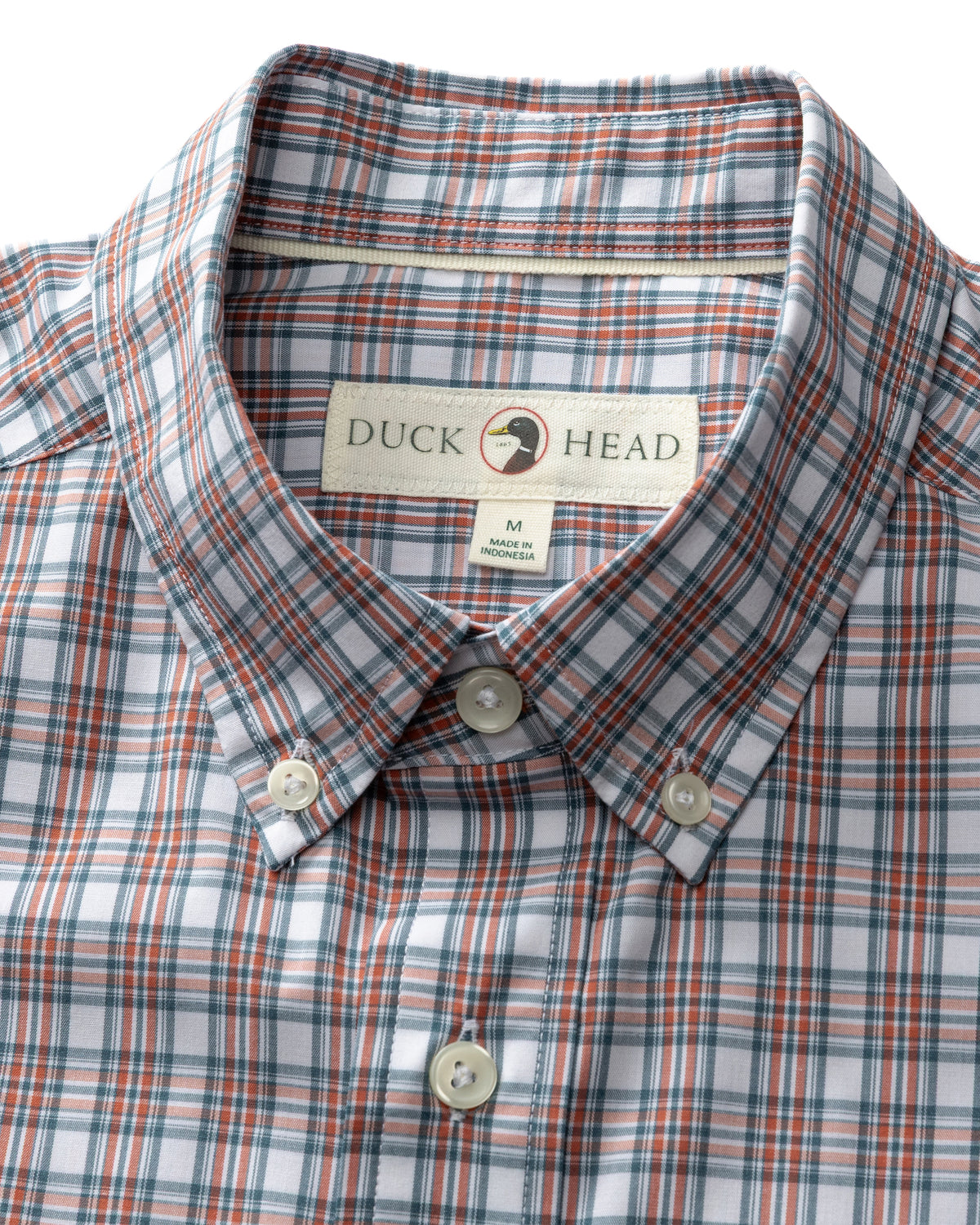Performance Poplin Sport Shirt - Barrett Plaid - Cedarwood Red