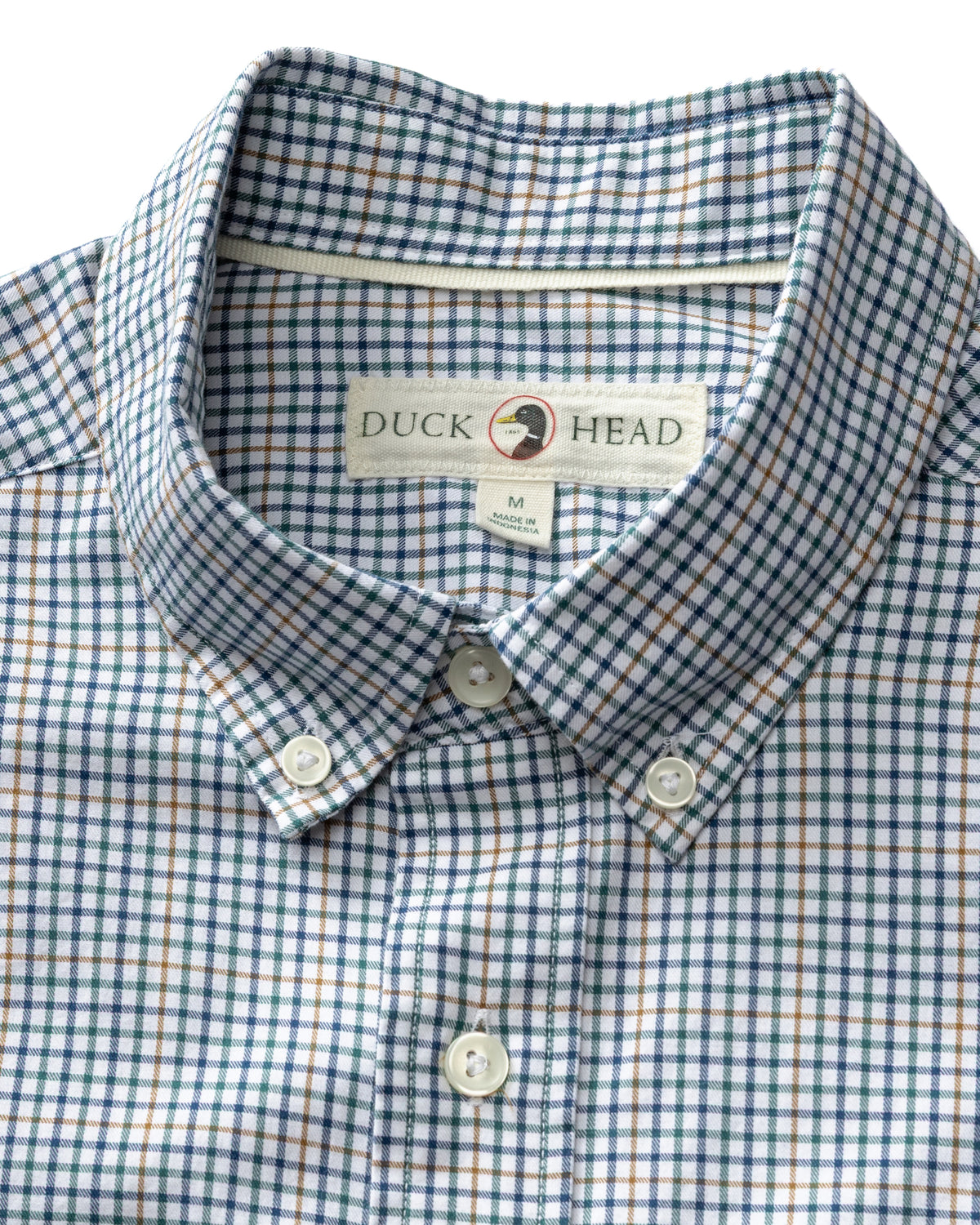 Cotton Twill Sport Shirt - Goodwin Plaid - Midnight Teal