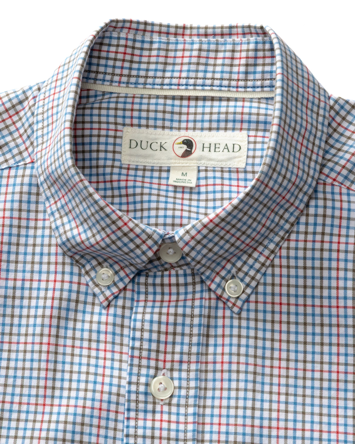 Cotton Twill Sport Shirt - Goodwin Plaid - Deep Water