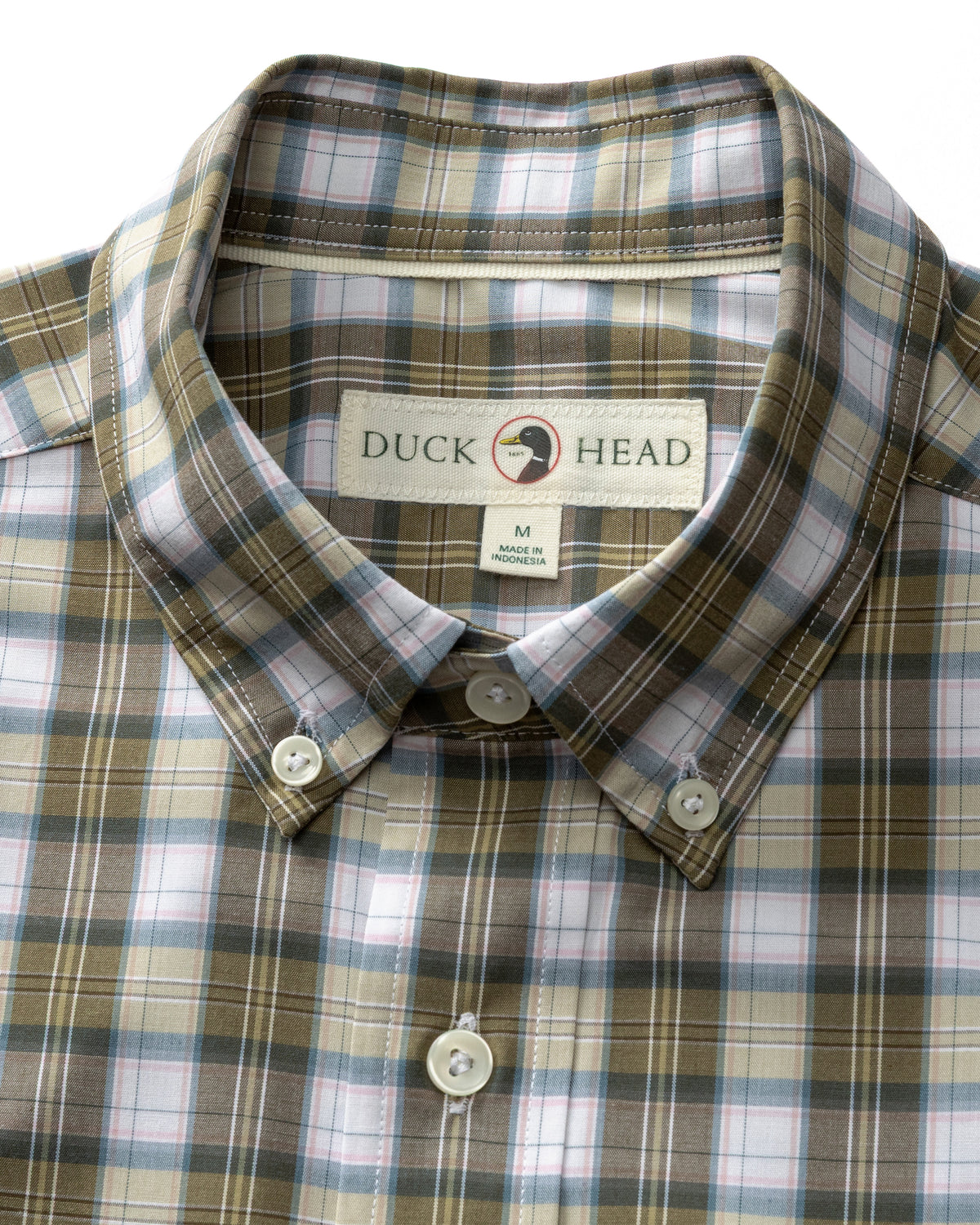Performance Poplin Sport Shirt - Aldridge Plaid - Dark Olive