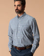 Performance Poplin Sport Shirt - Winstead Plaid - Stormy Teal