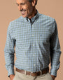 Performance Poplin Sport Shirt - Denton Plaid - Mossy Bark