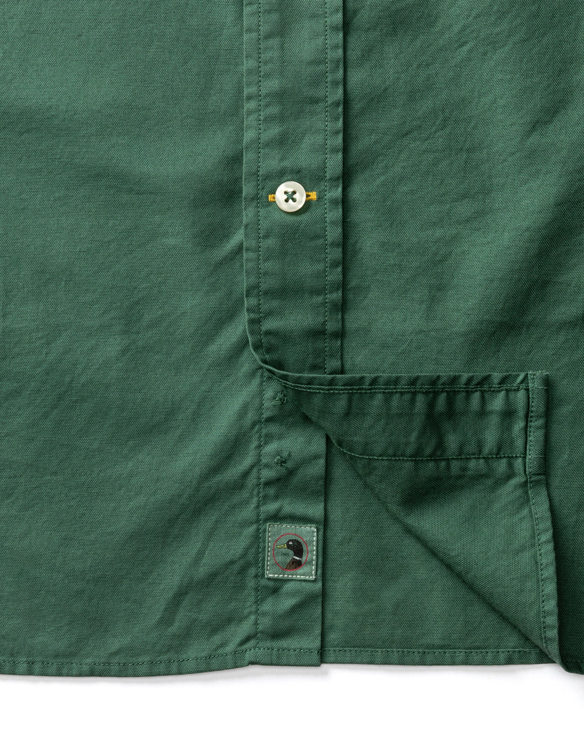 Cotton Oxford Sport Shirt - Beck Solid - Hunter Green