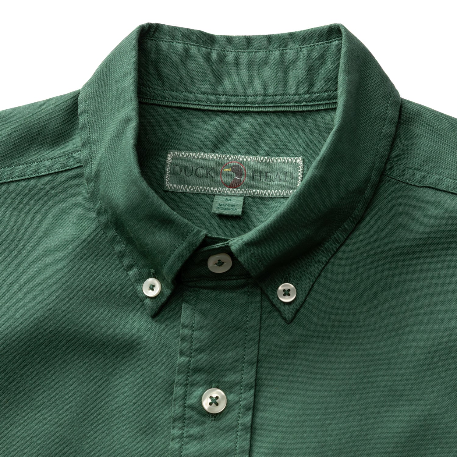 Cotton Oxford Sport Shirt - Beck Solid - Hunter Green