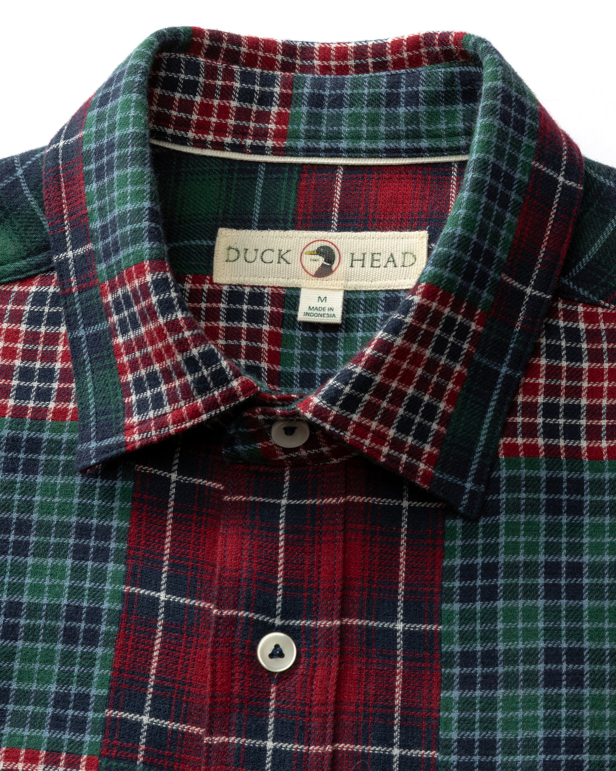 Cotton Flannel Sport Shirt - Pierre Patchwork - Multi