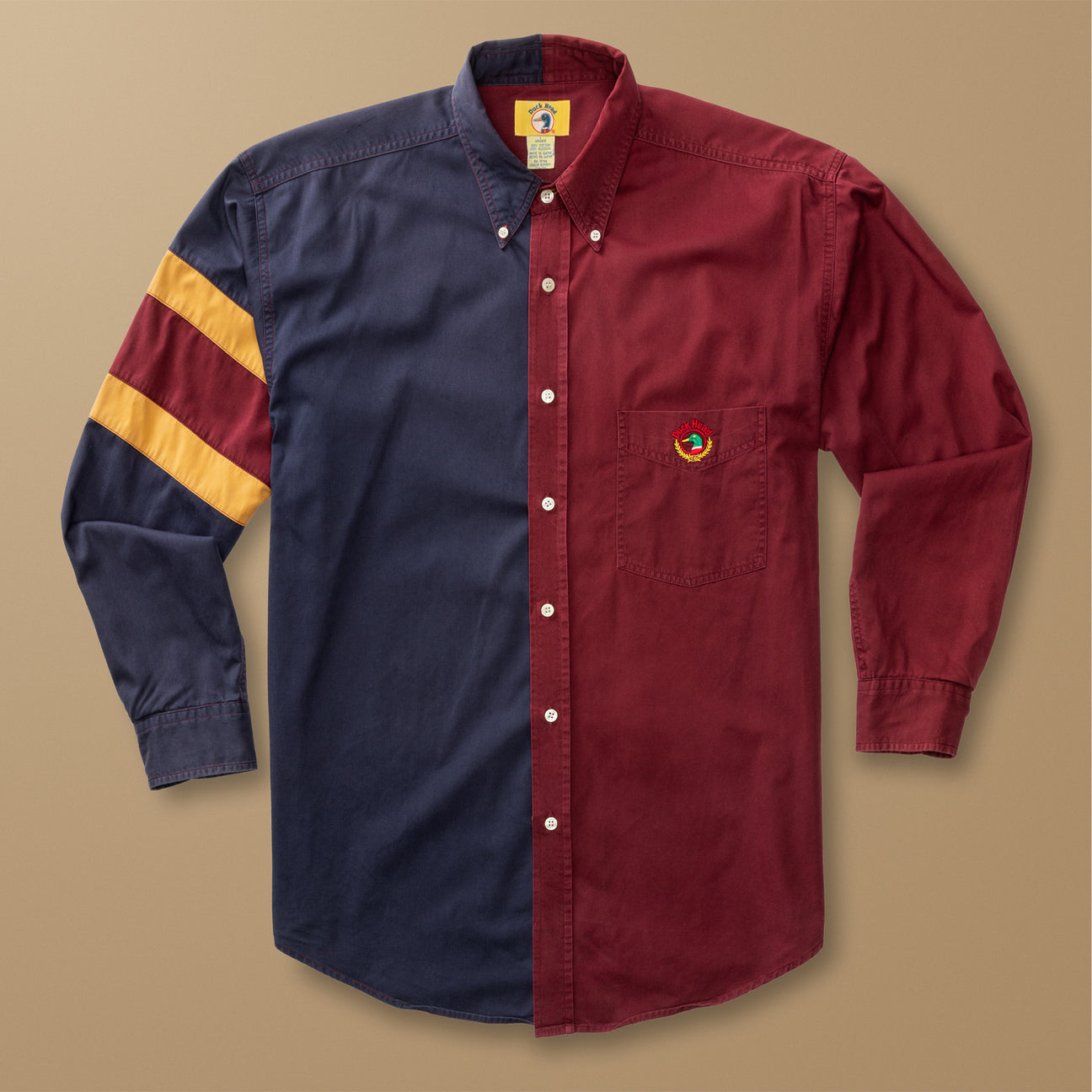 Color Block Oxford Sport Shirt L