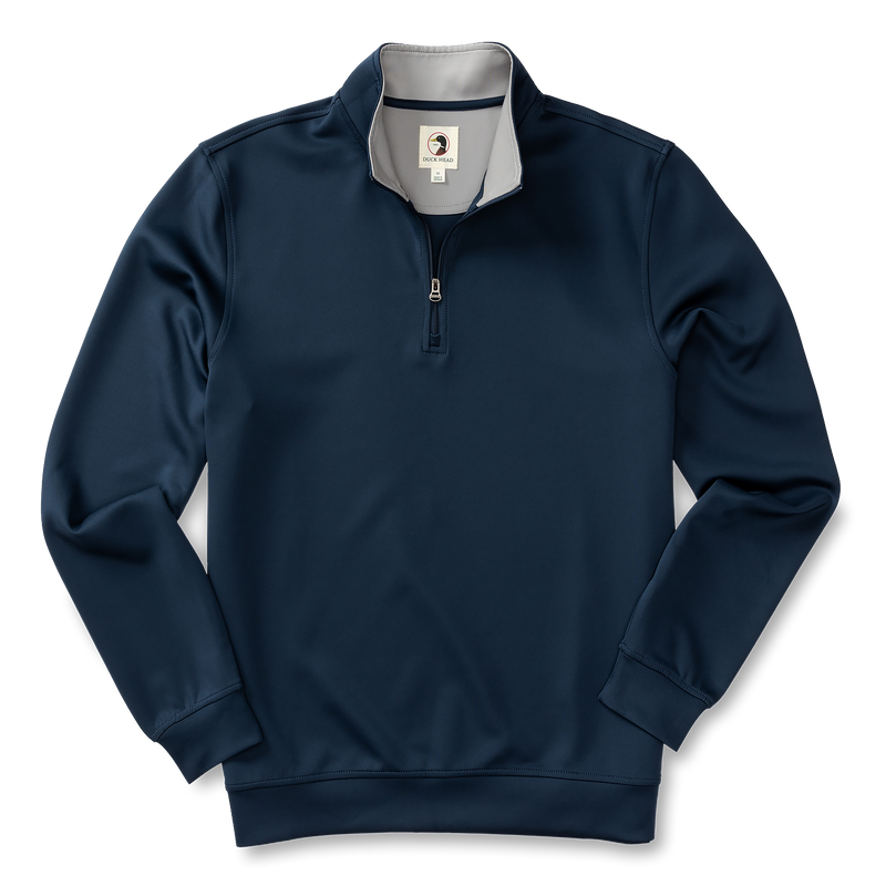 Long Drive Performance 1/4 Zip Pullover - Navy