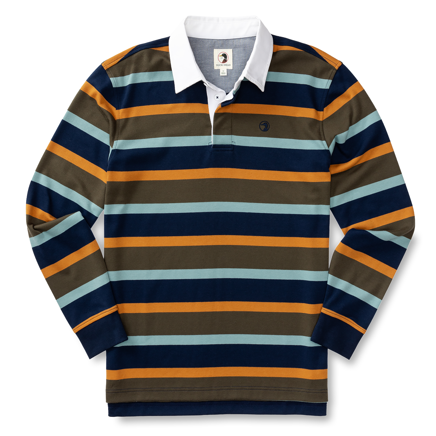 Legacy Stripe Rugby Shirt - Dark Forest Green