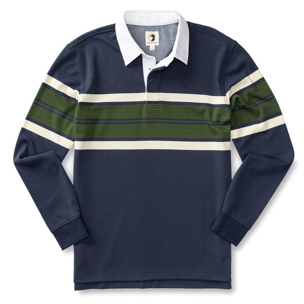 Legacy Stripe Rugby Shirt - Navy
