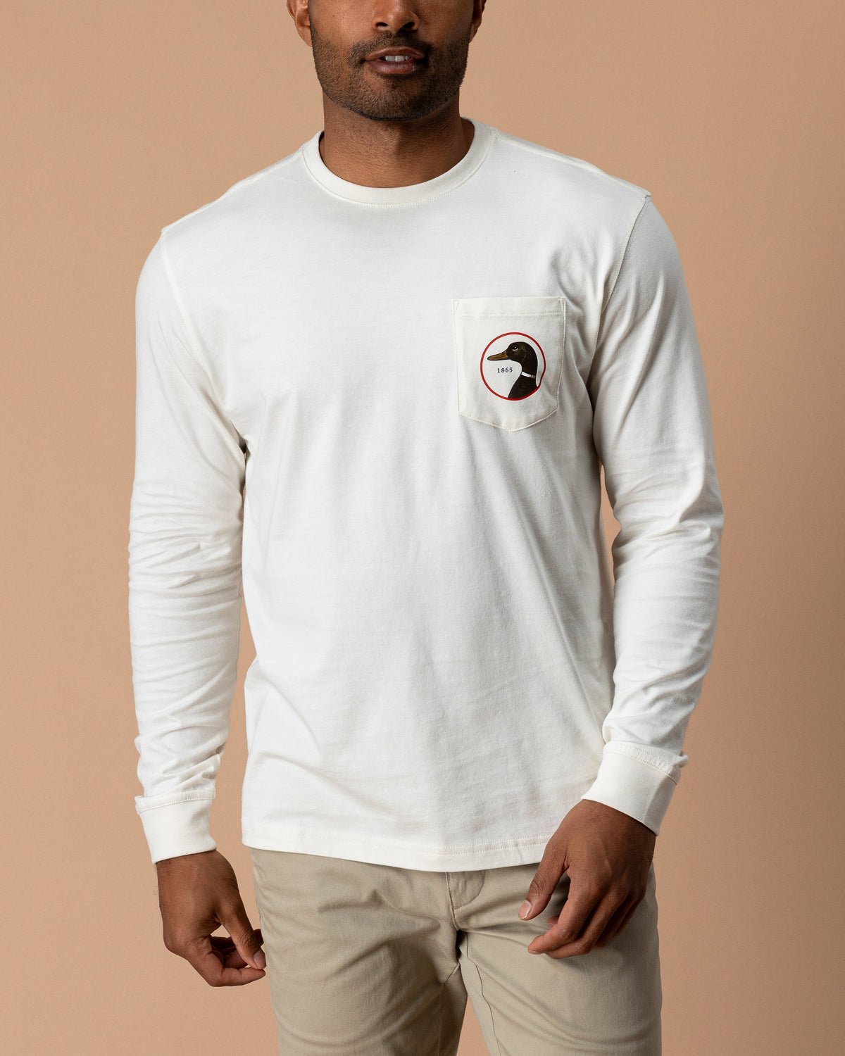 Logo Long Sleeve T-Shirt - Antique White
