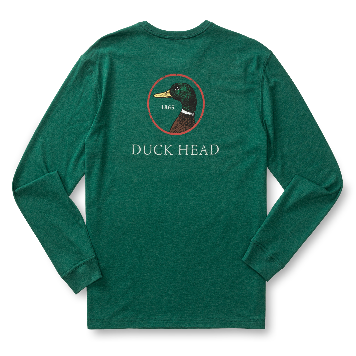 Logo Long Sleeve T-Shirt - Forest Green Heather