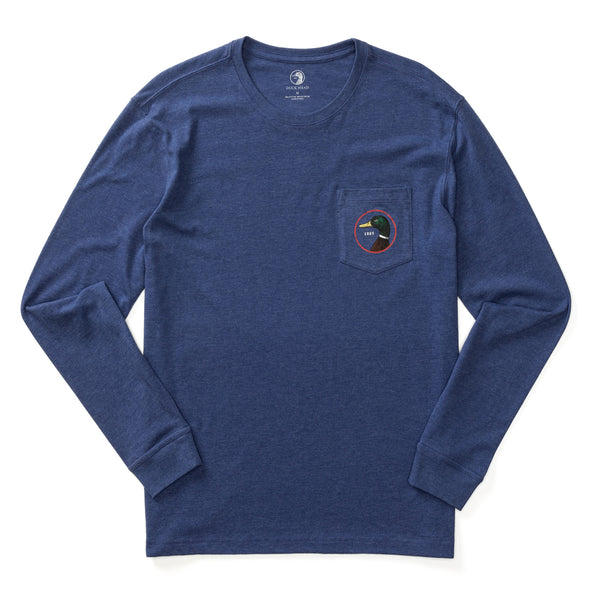 Logo Long Sleeve T-Shirt - Beacon Blue Heather