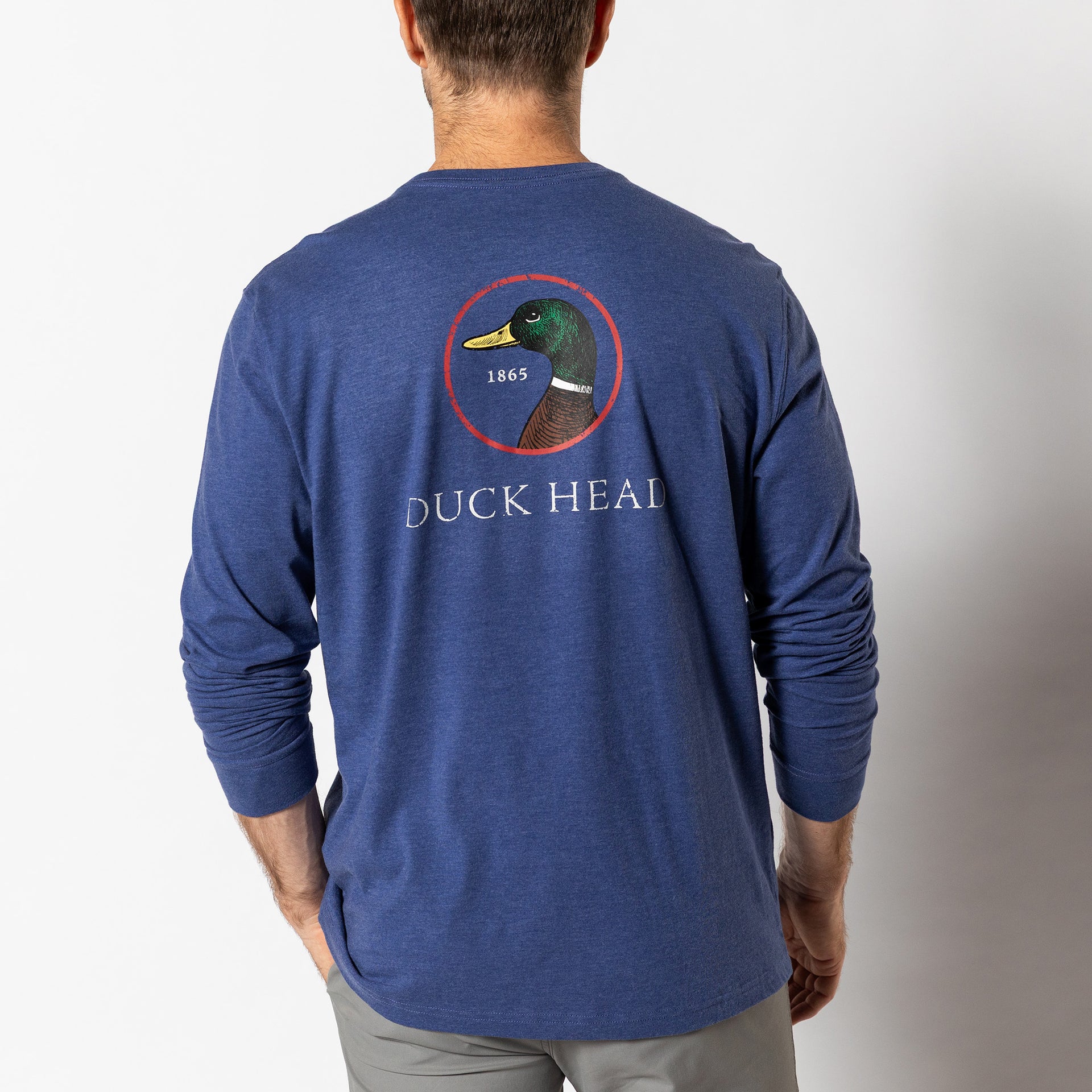 Logo Long Sleeve T-Shirt - Beacon Blue Heather
