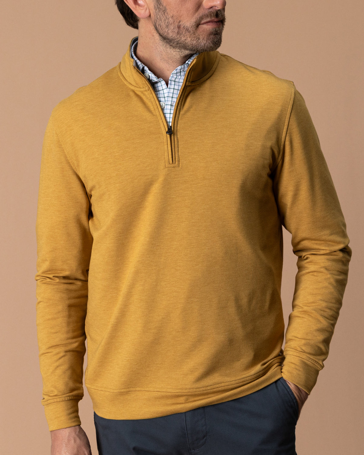 Dunmore Performance 1/4 Zip Pullover - Amberwood Heather