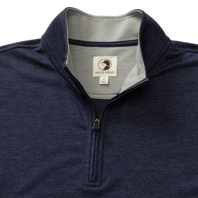 Dunmore Performance 1/4 Zip Pullover - Maritime Blue Heather