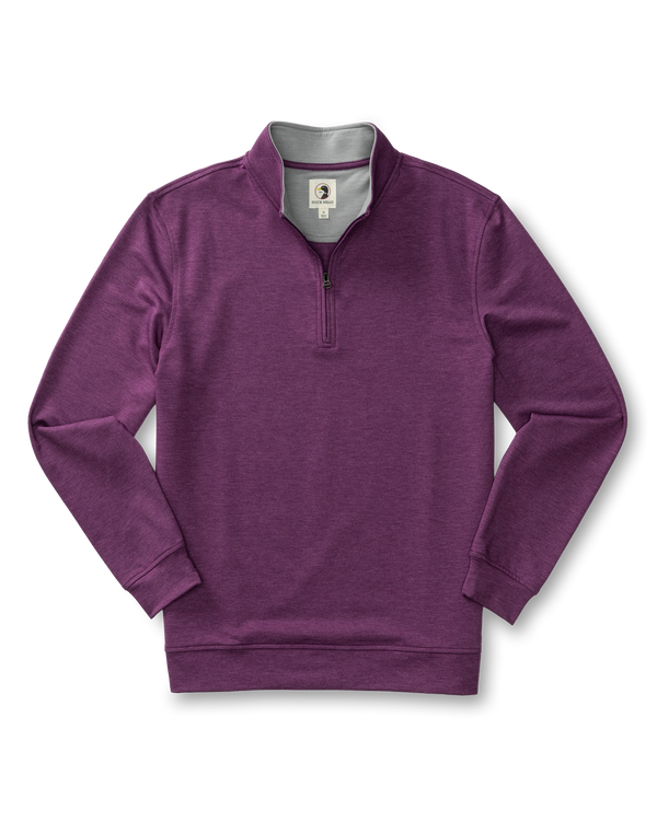 Dunmore Performance 1/4 Zip Pullover - Aubergine Heather