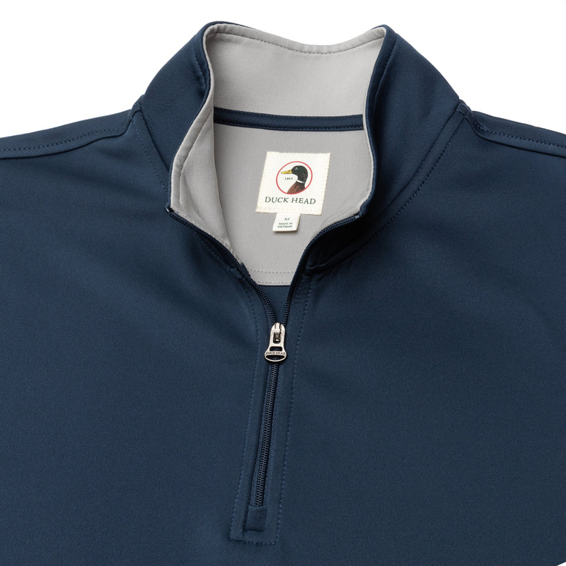 Long Drive Performance 1/4 Zip Pullover - Navy
