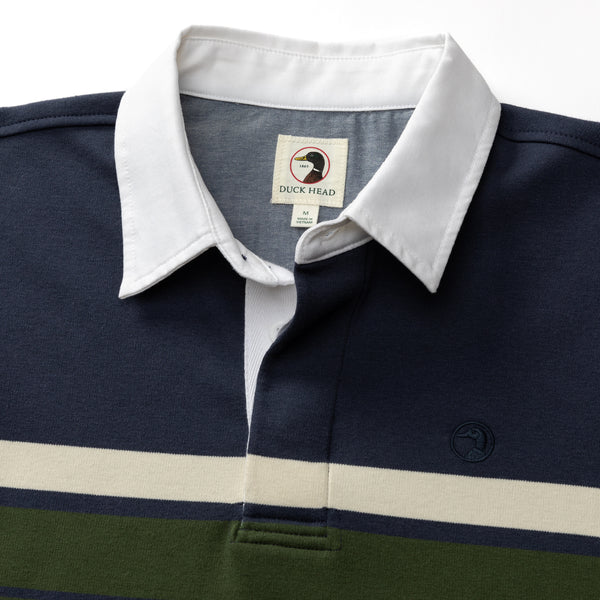 Legacy Stripe Rugby Shirt - Navy