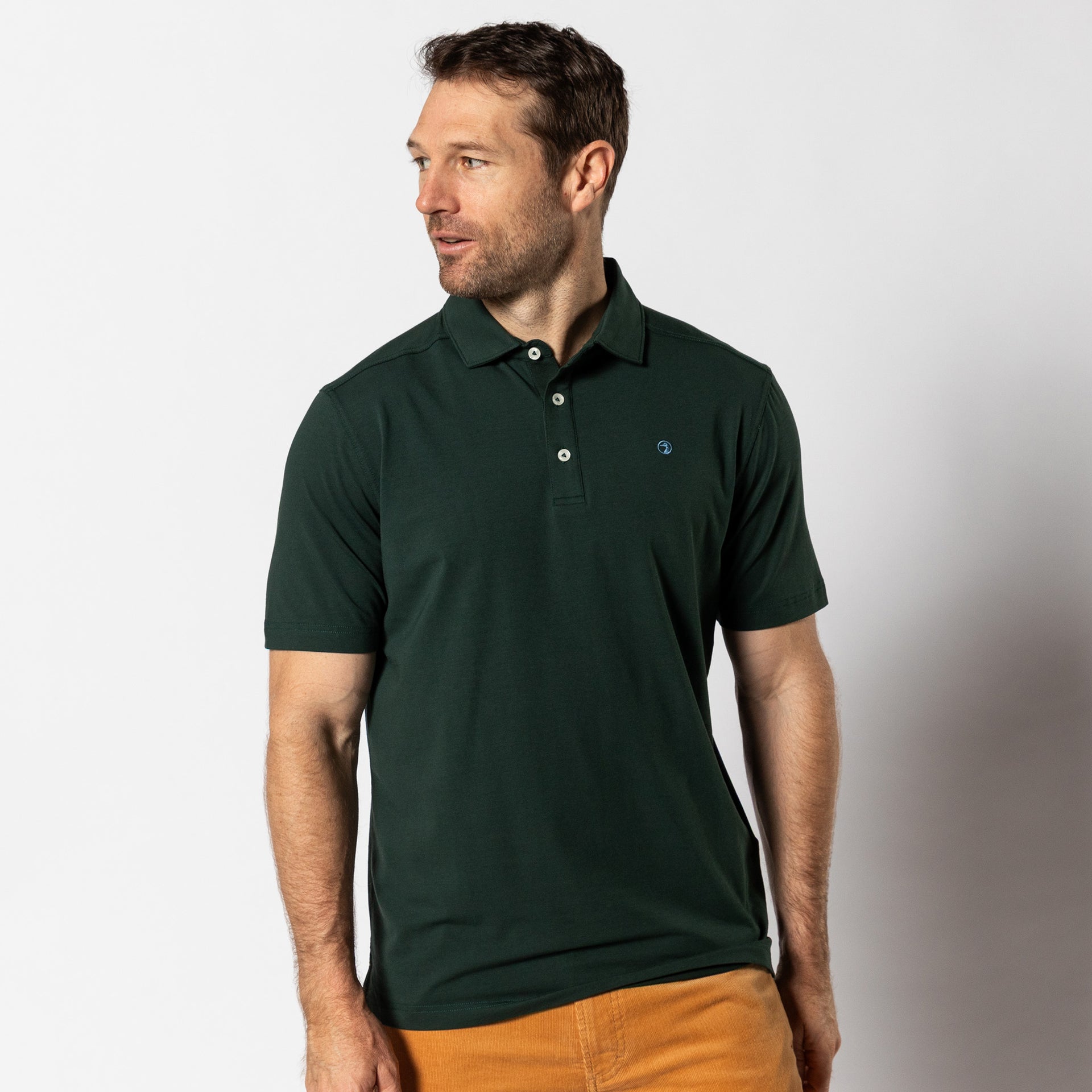 Hanover Pima Cotton Polo - Spruce Green