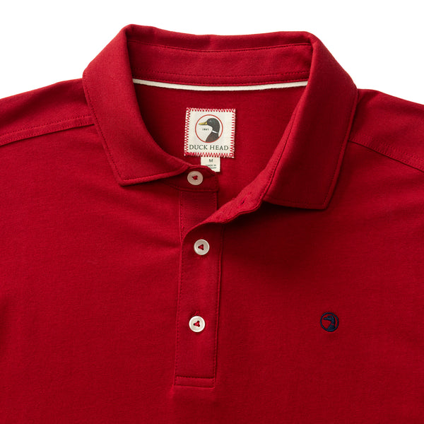 Hanover Pima Cotton Polo - Rio Red
