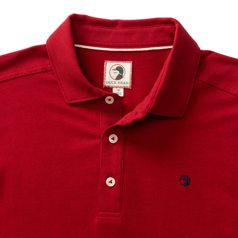 Hanover Pima Cotton Polo - Rio Red