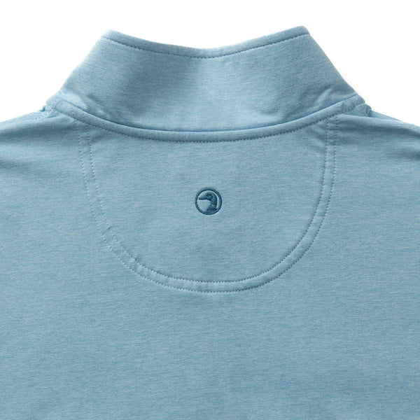 Long Drive Performance 1/4 Zip Pullover - Glacier Blue Heather