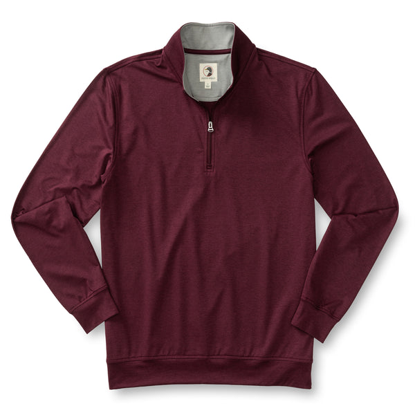 Long Drive Performance 1/4 Zip Pullover - Fig Heather