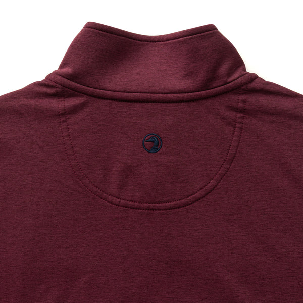 Long Drive Performance 1/4 Zip Pullover - Fig Heather