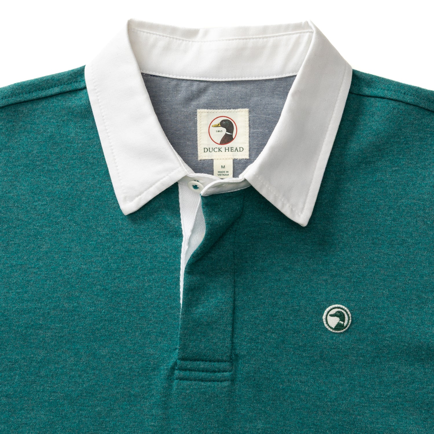 Legacy Heathered Rugby Shirt - Forest Green Heather