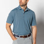 Long Drive Performance Polo - Kirk Stripe - Glacier Blue
