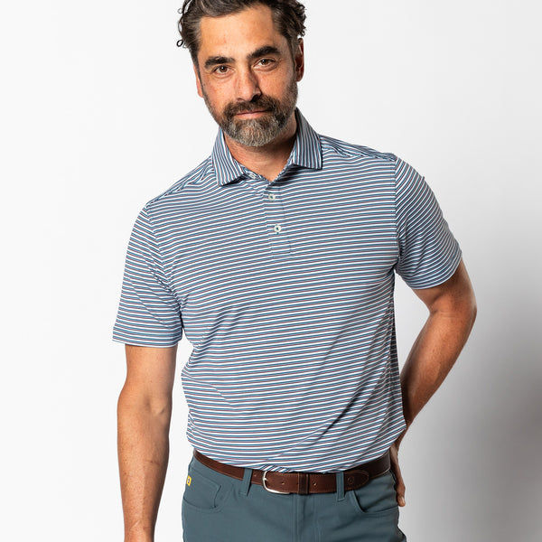 Long Drive Performance Polo - Barker Stripe