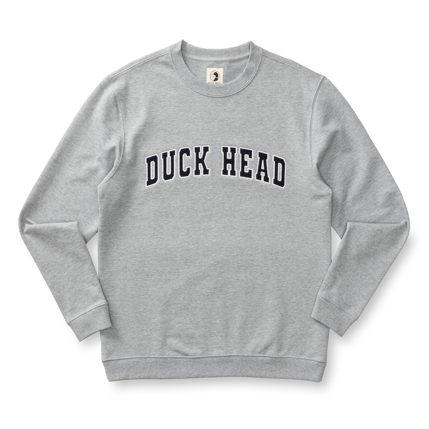 Applique Crewneck Sweatshirt - Heather Grey