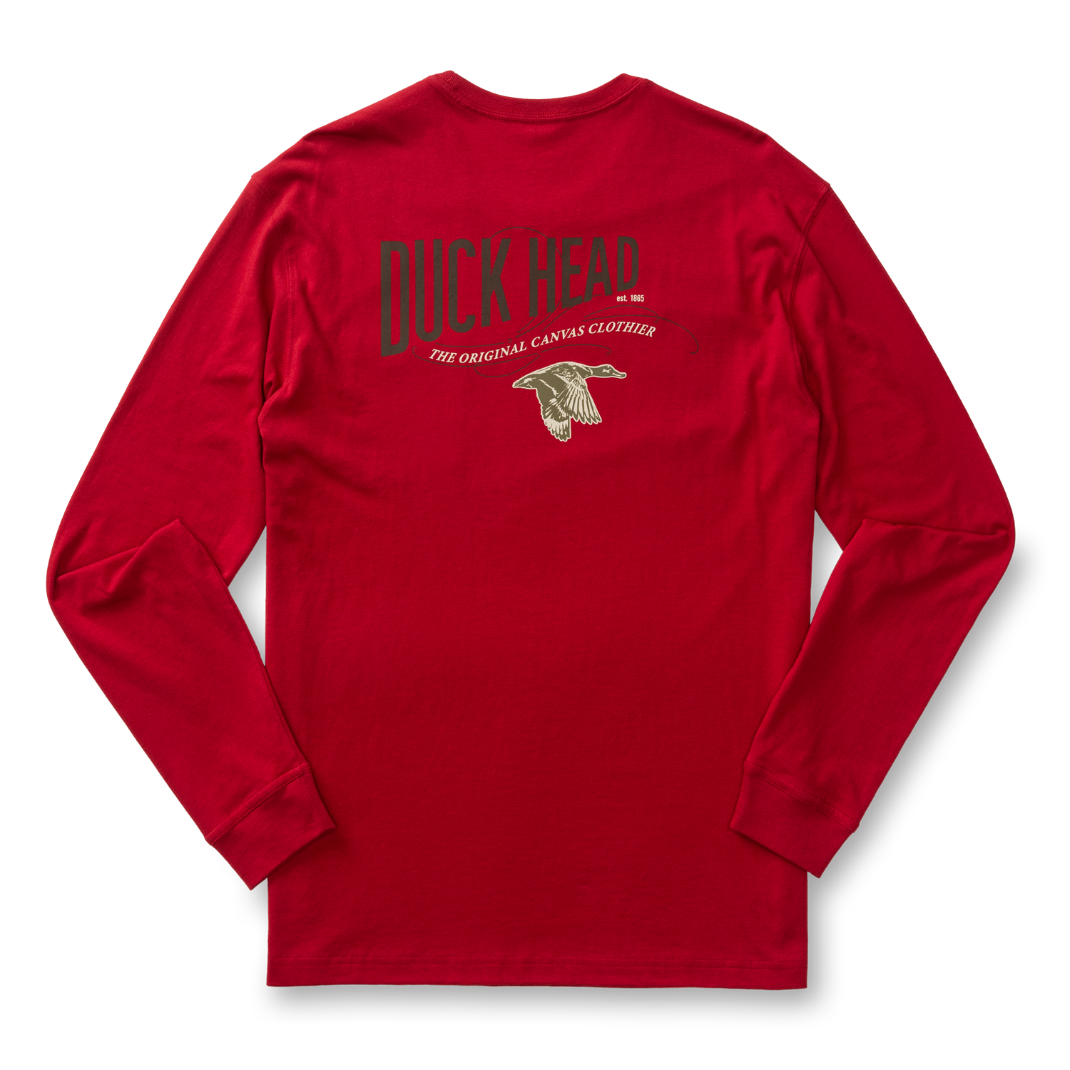 The Original Canvas Clothier Long Sleeve T-Shirt - Rio Red
