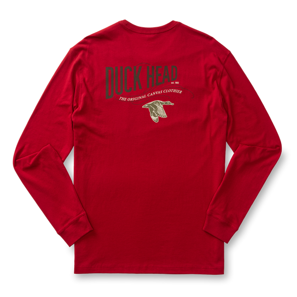 The Original Canvas Clothier Long Sleeve T-Shirt - Rio Red