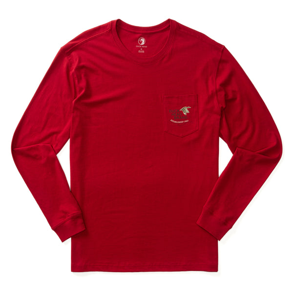 The Original Canvas Clothier Long Sleeve T-Shirt - Rio Red