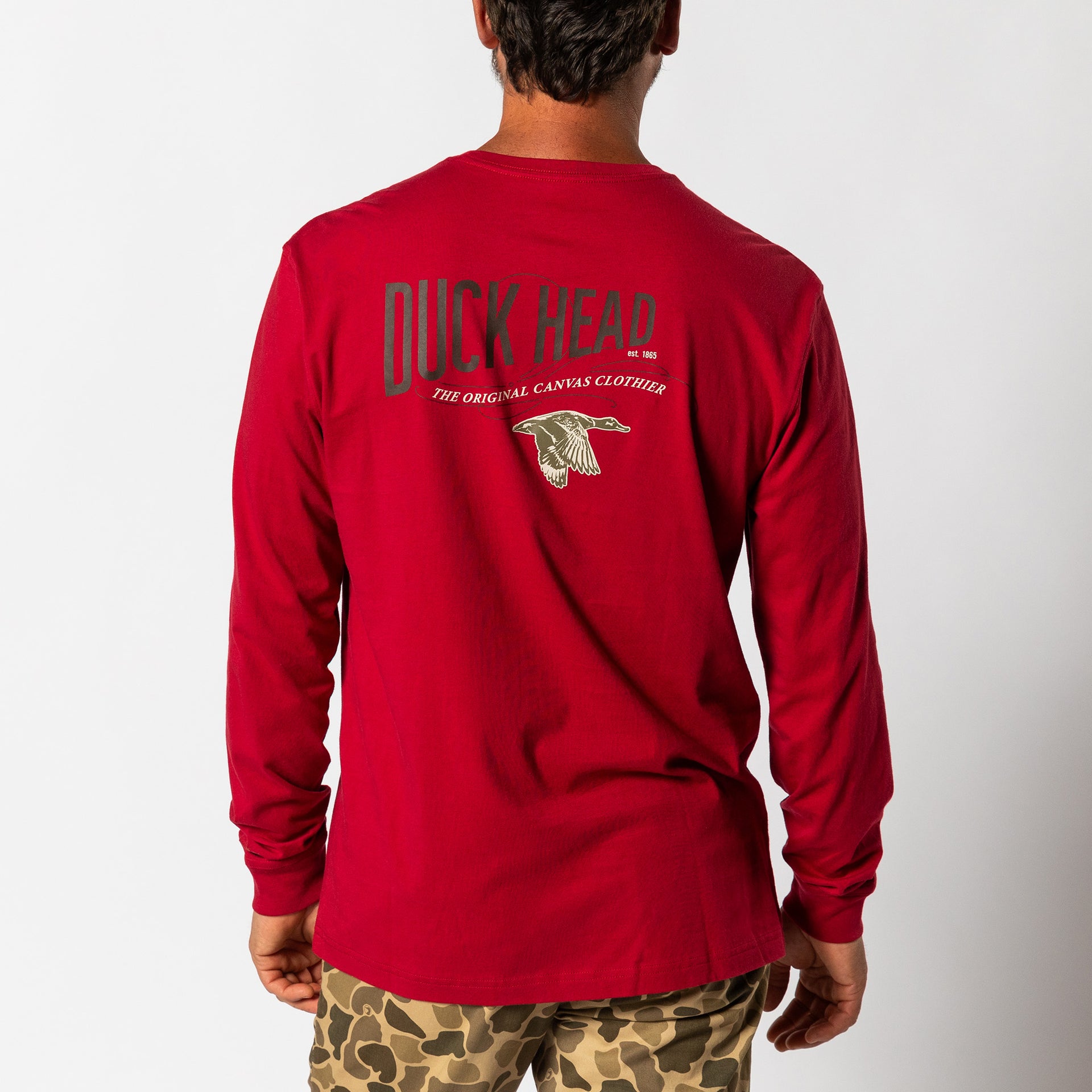 The Original Canvas Clothier Long Sleeve T-Shirt - Rio Red