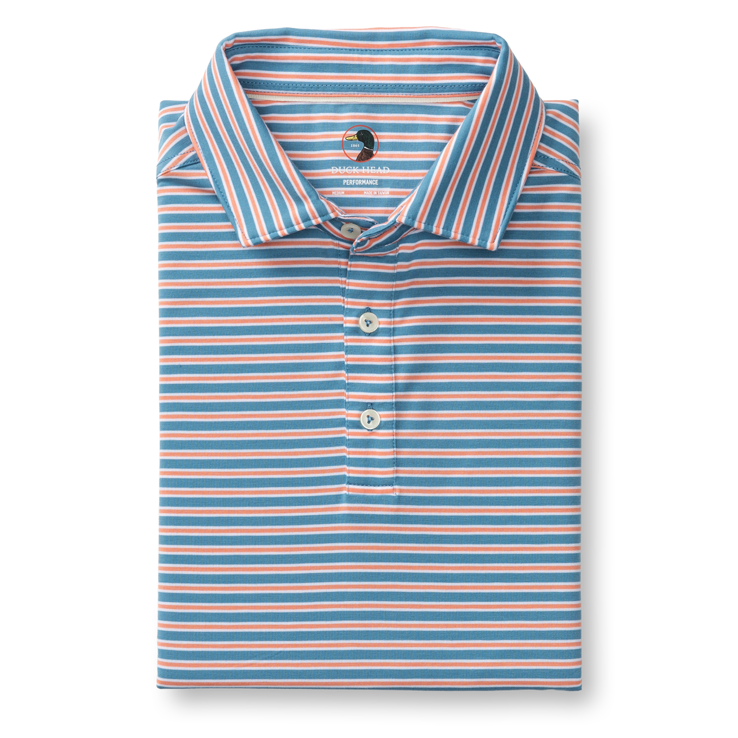 Summerford Performance Jersey Polo - Pierce Stripe - Sunwashed Blue