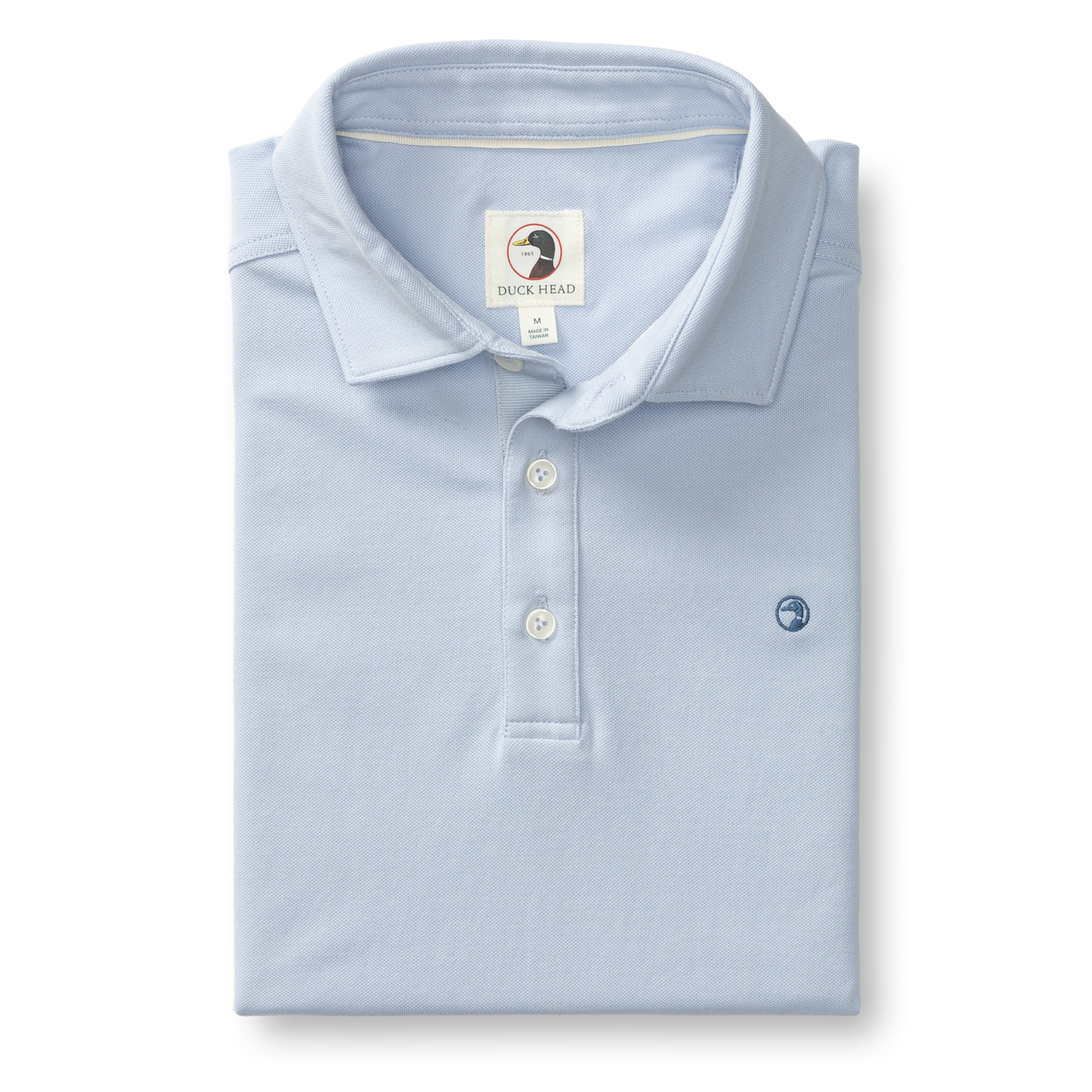 Hanover Pima Cotton Pique Polo - Heather Blue