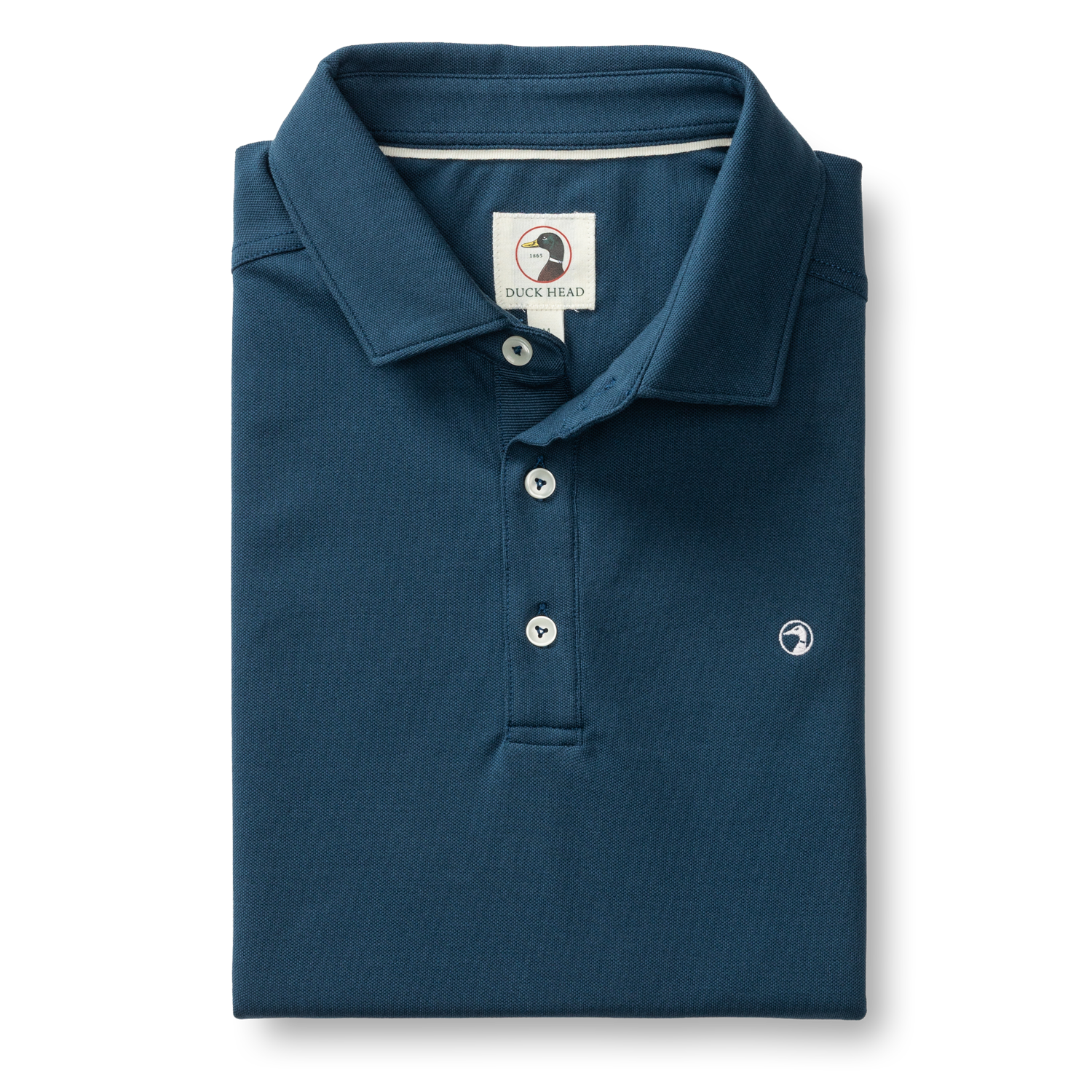 Hanover Pima Cotton Pique Polo - Mallard Blue