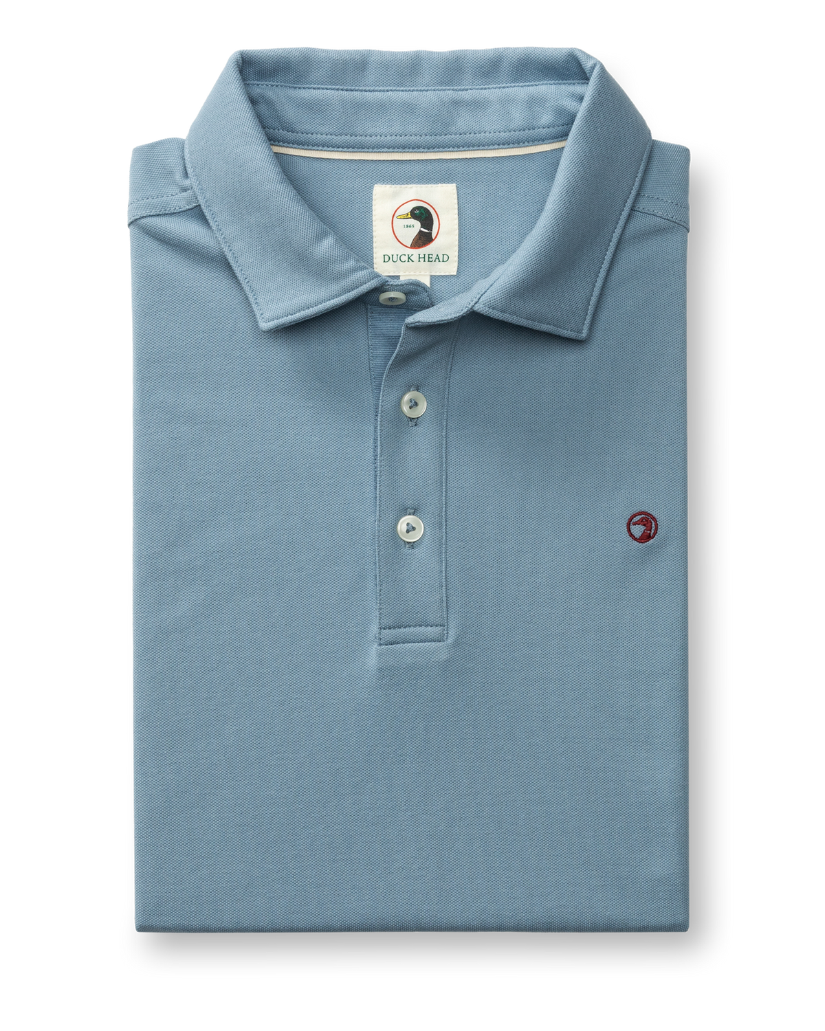 Hanover Pima Cotton Pique Polo - Windblown Sky