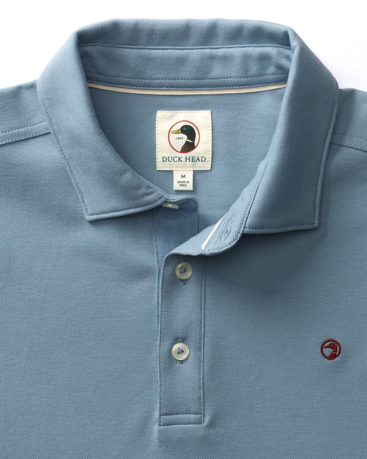 Hanover Pima Cotton Pique Polo - Windblown Sky
